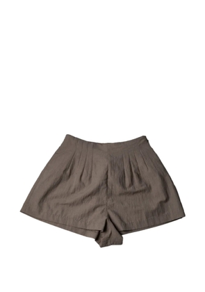 STAUD Magpie pleated shorts - Neutrals