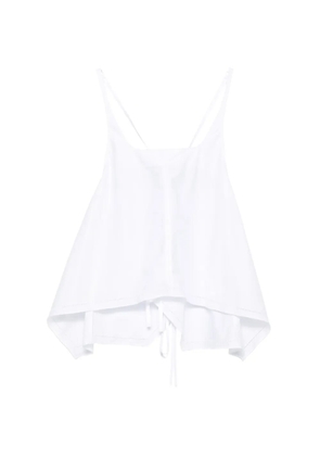 Low Classic flared sleeveless top - White