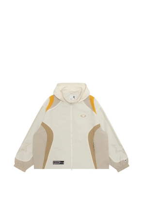 AAPE BY *A BATHING APE® panelled hooded jacket - Neutrals