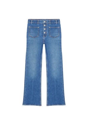 Maje buttoned-down pocket jeans - Blue