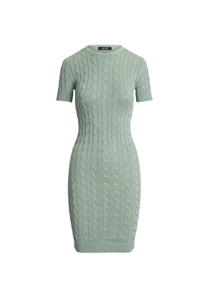 Lauren Ralph Lauren cable-knit midi dress - Green