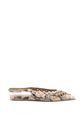 APEPAZZA snale-pattern pumps - Neutrals