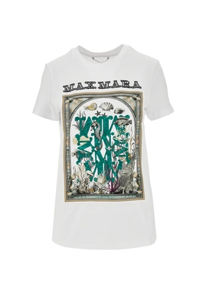 Max Mara Mxmspadino printed T-shirt - White