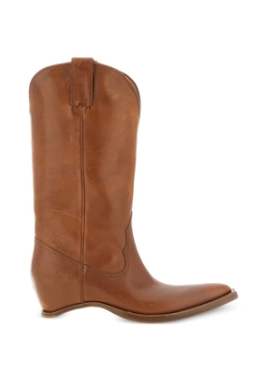 Maison Margiela Heel-Less leather boots - Brown