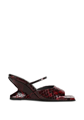 Miista Egle square-toe sandals - Red