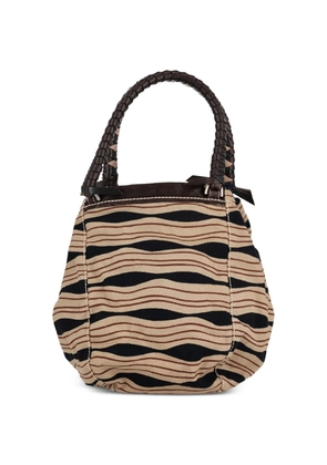 Malo Malo striped tote bag - Neutrals