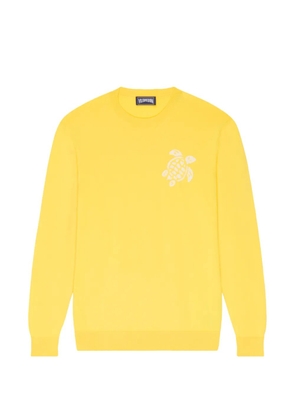 Vilebrequin jacquard turtle cotton sweater - Yellow