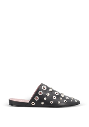 Premiata eyelet-studded mules - Black