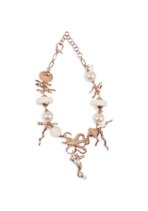 Weekend Max Mara sea-embellishement necklace - Pink