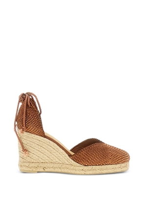 Castañer lace-up wedge espadrilles - Brown