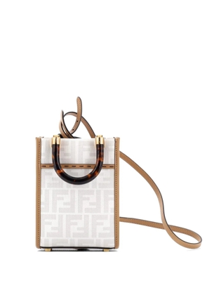 Fendi Pre-Owned Sunshine Shopper Printed Zucca Coated Canvas Mini tote bag - Multicolour