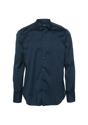 Barba spread-collar shirt - Blue