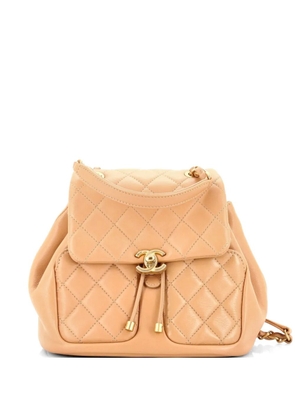 CHANEL Pre-Owned Daily Friend Quilted Lambskin backpack - Neutrals