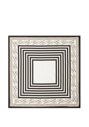 Karl Lagerfeld K/Autograph silk scarf - Neutrals