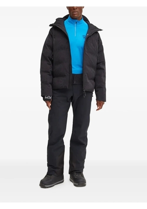 Ea7 Emporio Armani wave-pattern ski jacket - Black