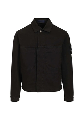 Stone Island garment-dyed pocket jacket - Black