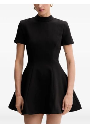 Bardot Zephyra short-sleeved flared mini dress - Black