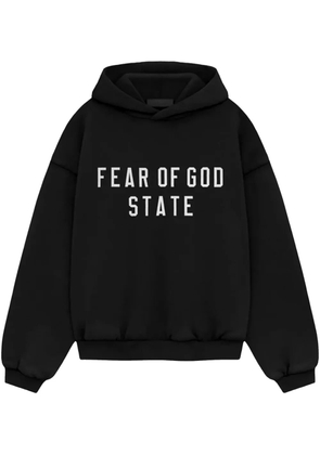 FEAR OF GOD ESSENTIALS logo-print hoodie - Black