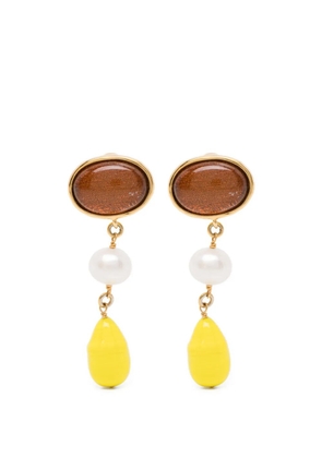 Goossens Lagune earrings - Brown