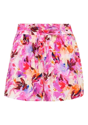 Ulla Johnson floral-print shorts - Pink