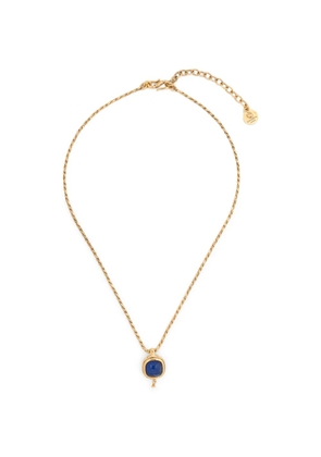Goossens drop pendant necklace - Blue