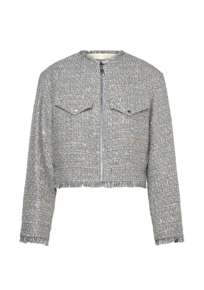 BOSS Jawelli frayed jacket - Grey