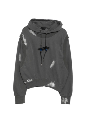Andersson Bell metallic painted hoodie - Grey