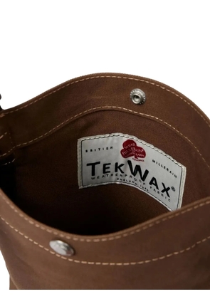 Paul Smith text-print messenger bag - Brown