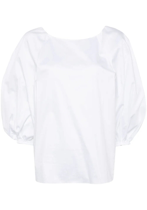 Carolina Herrera boat-neck blouse - White