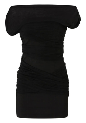 PINKO off-shoulder mini dress - Black