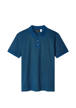 PS Paul Smith ribbed polo shirt - Blue