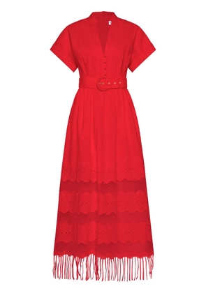 Rebecca Vallance Giovanni V-neck dress - Red
