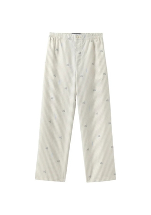 Jacquemus The Pyjama striped-details cotton trousers - Neutrals