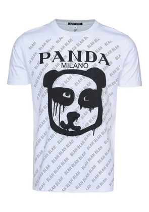 Black Score graphic-print T-shirt - White