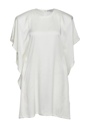 Stella McCartney draped ruffled dress - White