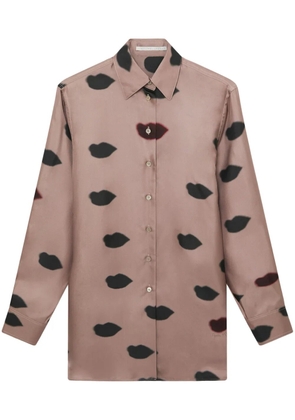 Stella McCartney lips-print shirt - Purple