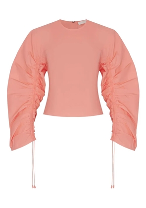 Ulla Johnson gathered-sleeve blouse - Pink