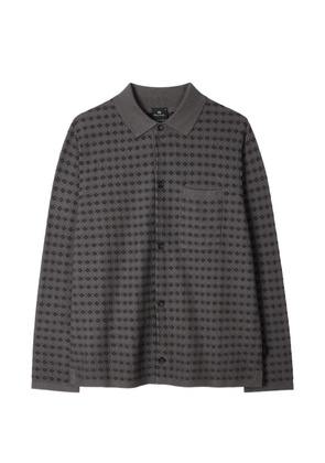 PS Paul Smith patterned knitted shirt - Grey