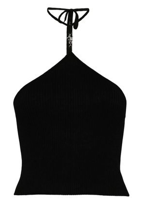 AMIRI stacked halter top - Black