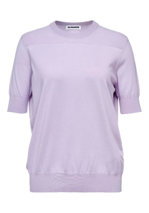 Jil Sander short-sleeve panelled top - Purple