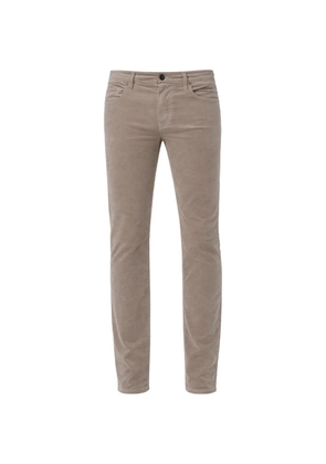 PAIGE Federal logo-patch belt-loop trousers - Neutrals