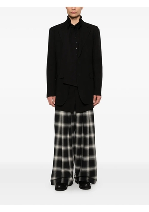 Yohji Yamamoto pussy-bow sleeveless top - Black