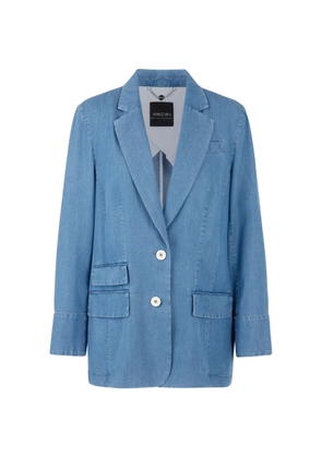 MARCCAIN pocket button oversized blazer - Blue