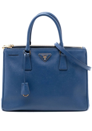 Prada Pre-Owned 2010-2026 Medium Saffiano Lux Galleria Double Zip satchel - Blue