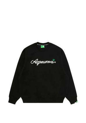AAPE BY *A BATHING APE® logo-embroidered sweatshirt - Black