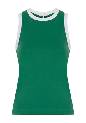 rag & bone contrasting-trim tank top - Green