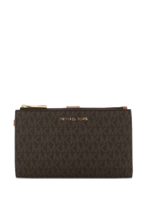 Michael Michael Kors printed canvas wallet - Brown