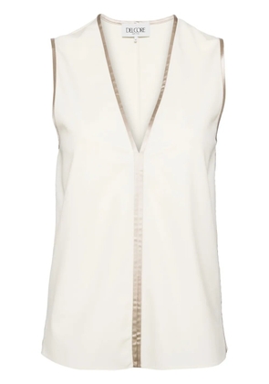 Del Core v-neck vest - Neutrals
