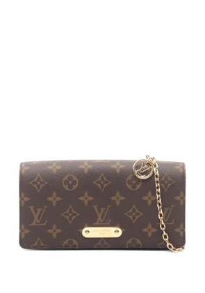 Louis Vuitton Pre-Owned 2021-2026 Monogram Lily Wallet on Chain crossbody bag - Brown