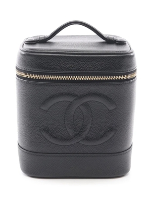 CHANEL Pre-Owned 2002-2003 CC Caviar vanity bag - Black